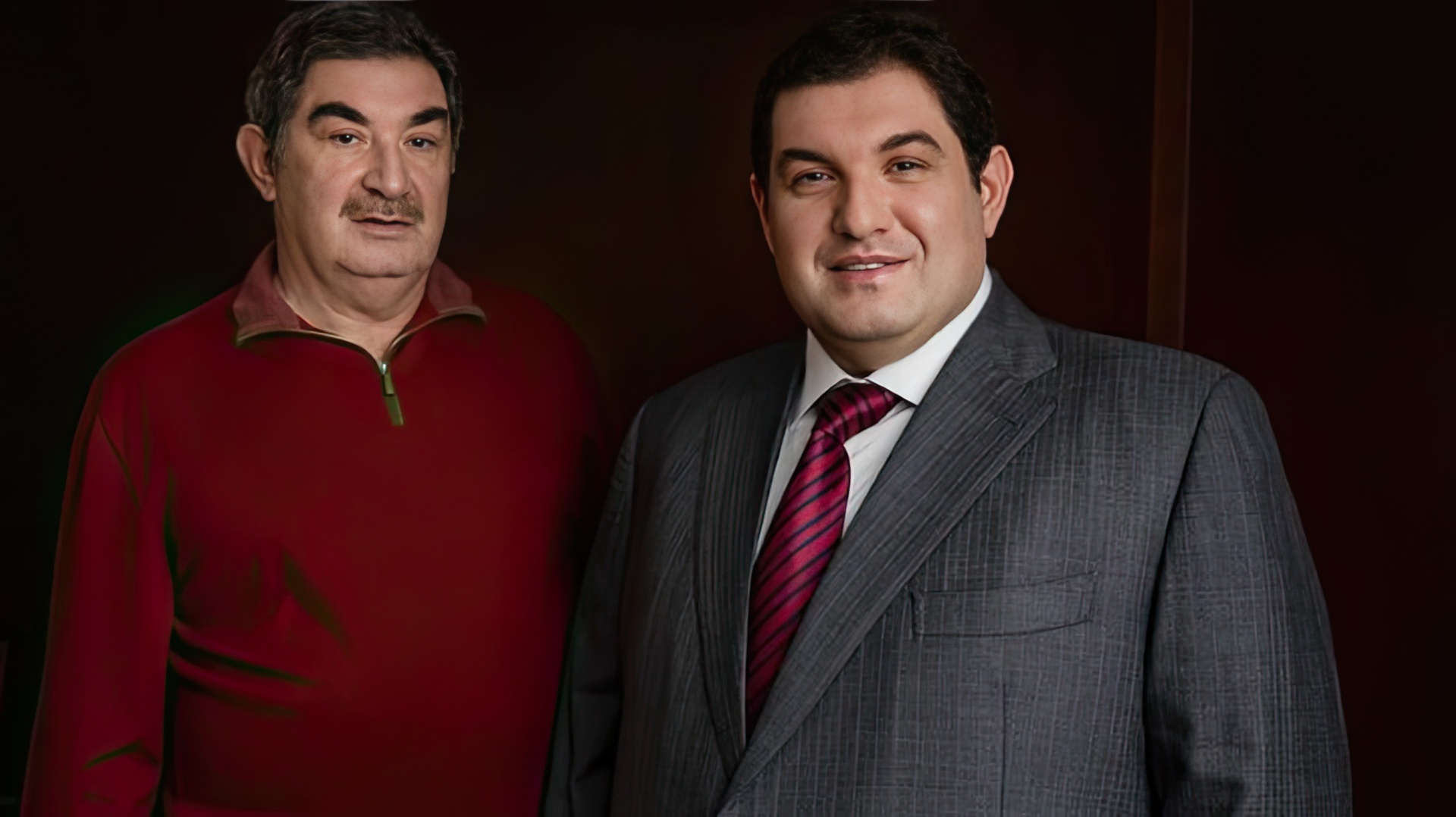 Пётр Кацыв с сыном Денисом 